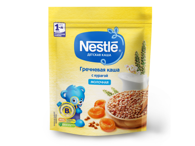 Каша Nestle, молочная гречневая с курагой, 220 г 1-00190127_1