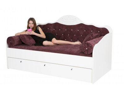 Кровать-диван ABC-King Princess-Фея со стразами Swarovski без ящика и матраса 1-00268512_1