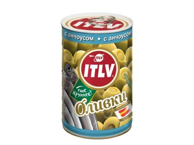 Оливки ITLV зеленые с анчоусом 314 мл 1-00270486_1