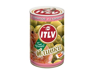 Оливки ITLV зеленые с креветками 314 мл 1-00270490_1