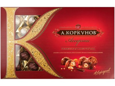 Конфеты Коркунов Ассорти темный и молочный шоколад 256 г 1-00272097_1