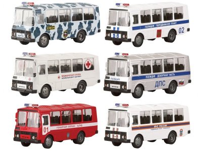 Игрушка Autogrand, Машинка ПАЗ-32053 службы спасения 1:43 1-00272280_1