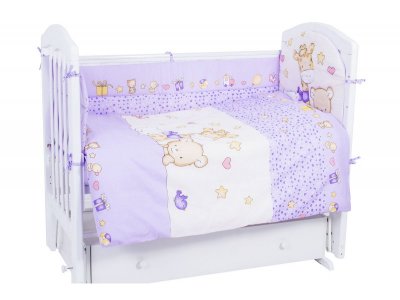 Комплект в кроватку Топотушки, Детский Мир 6 предметов 1-00274720_3