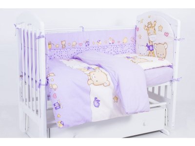Комплект в кроватку Топотушки, Детский Мир 6 предметов 1-00274720_4