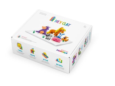 Легкий пластилин Hey Clay Залипаки Животные, 18 банок 1-00274897_6