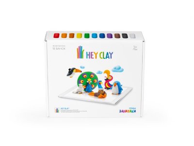 Легкий пластилин Hey Clay Залипаки Птицы, 18 банок 1-00274898_2