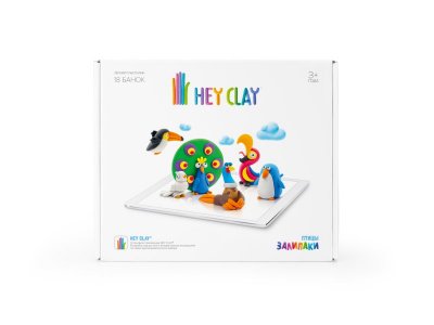 Легкий пластилин Hey Clay Залипаки Птицы, 18 банок 1-00274898_3