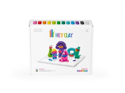 Легкий пластилин Hey Clay Залипаки Монстры, 18 банок 1-00274899_2