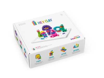 Легкий пластилин Hey Clay Залипаки Монстры, 18 банок 1-00274899_4
