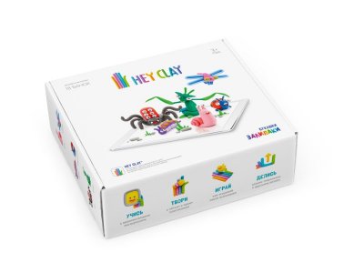 Легкий пластилин Hey Clay Залипаки Букашки, 18 банок 1-00274900_2