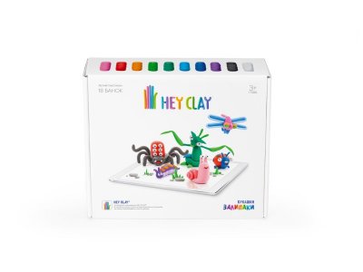 Легкий пластилин Hey Clay Залипаки Букашки, 18 банок 1-00274900_12