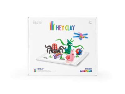 Легкий пластилин Hey Clay Залипаки Букашки, 18 банок 1-00274900_13