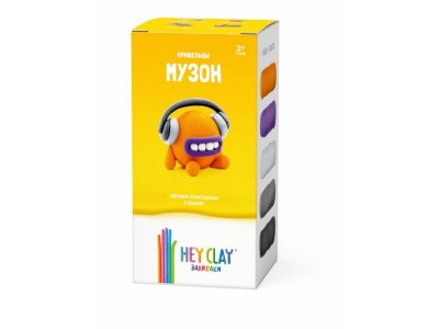 Легкий пластилин Hey Clay Залипаки Музон, 5 банок 1-00274901_2