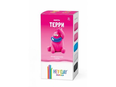 Легкий пластилин Hey Clay Залипаки Терри, 5 банок 1-00274907_2