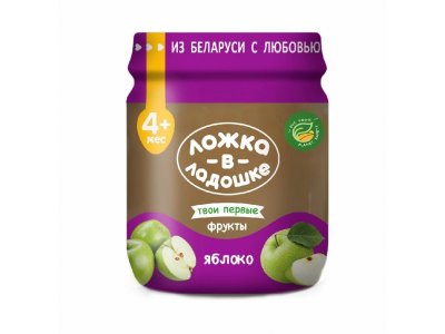 Пюре Ложка в Ладошке яблоко, 100 г 1-00275256_1