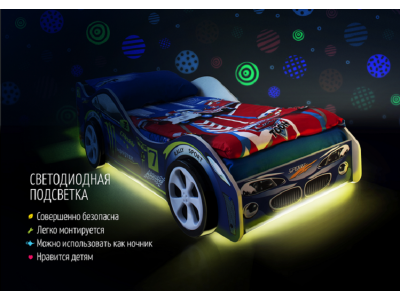 Кровать-машина КарлСон Roadster Лексус, с подъемным механизмом, с подсветкой дна и фар 1-00275229_5