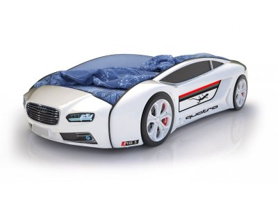 Кровать-машина КарлСон Roadster Ауди с подъемным механизмом, с подсветкой дна и фар 1-00275219_4