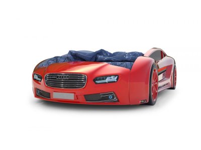 Кровать-машина КарлСон Roadster Ауди с подъемным механизмом, с подсветкой дна и фар 1-00275221_2