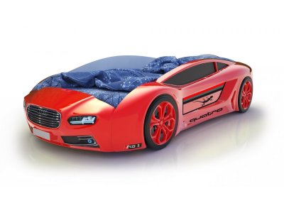 Кровать-машина КарлСон Roadster Ауди с подсветкой дна и фар 1-00275181_4