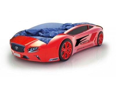 Кровать-машина КарлСон Roadster Лексус, с подъемным механизмом, с подсветкой дна и фар 1-00275231_1