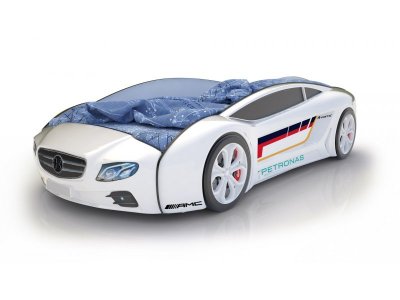 Кровать-машина КарлСон Roadster Мерседес, с подъемным механизмом, с подсветкой дна и фар 1-00275234_1
