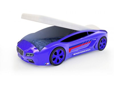 Кровать-машина КарлСон Roadster БМВ с подъемным механизмом, с подсветкой дна и фар 1-00275227_5