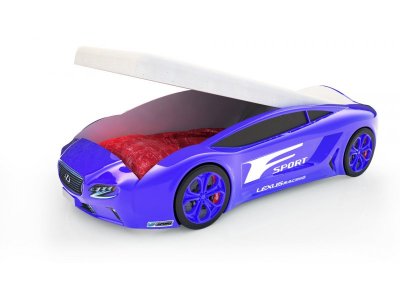 Кровать-машина КарлСон Roadster Лексус, с подъемным механизмом, с подсветкой дна и фар 1-00275232_5