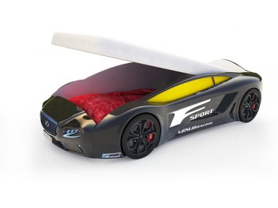 Кровать-машина КарлСон Roadster Лексус, с подъемным механизмом, с подсветкой дна и фар 1-00275233_5