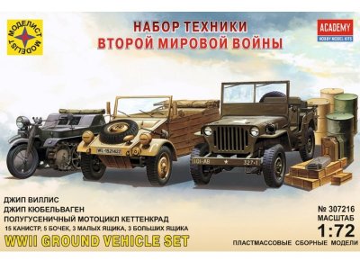 Модель сборная Моделист Набор Бронетехники Второй мировой войны масшт.1:72 1-00273999_1