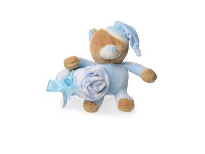 Набор подарочный Happy Toy Игрушка Медвежонок 34 см + флисовое одеяло (90*75 см) 1-00256651_2
