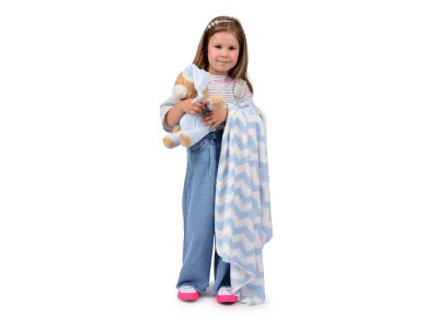 Набор подарочный Happy Toy Игрушка Медвежонок 34 см + флисовое одеяло (90*75 см) 1-00256651_5