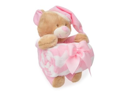Набор подарочный Happy Toy Игрушка Медвежонок 34 см + флисовое одеяло (90*75 см) 1-00256652_3