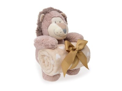Набор подарочный Happy Toy Игрушка Львёнок 34 см + флисовое одеяло (90*75 см) 1-00256653_3
