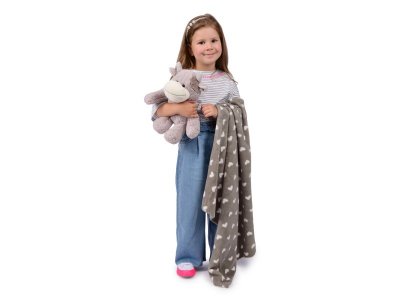 Набор подарочный Happy Toy Игрушка Коровка 34 см + флисовое одеяло (90*75 см) 1-00256654_5