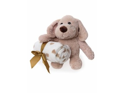 Набор подарочный Happy Toy игрушка Собачка 34 см + флисовое одеяло (90*75 см) 1-00256655_3