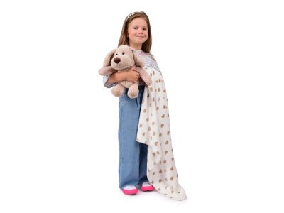 Набор подарочный Happy Toy игрушка Собачка 34 см + флисовое одеяло (90*75 см) 1-00256655_5