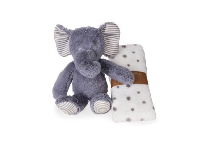 Набор подарочный Happy Toy Игрушка Слонёнок 35 см + флисовое одеяло (90*75 см) 1-00256657_2