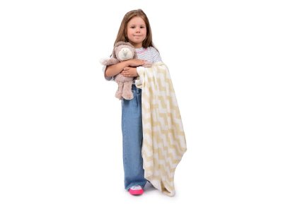 Набор подарочный Happy Toy Игрушка Львёнок 35 см + флисовое одеяло (90*75 см) 1-00256658_4