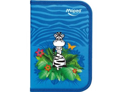 Пенал с наполнением Maped 1 отделение с 2 откидными планками, 32 предмета 1-00274394_1