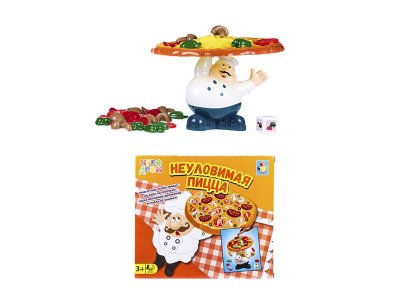 Игра настольная 1Toy Игродром, Неуловимая пицца 1-00276092_1