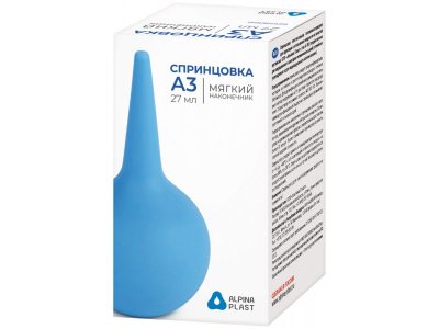Спринцовка Альпина Пласт А №3 с мягким наконечником, 27 мл 1-00261434_1