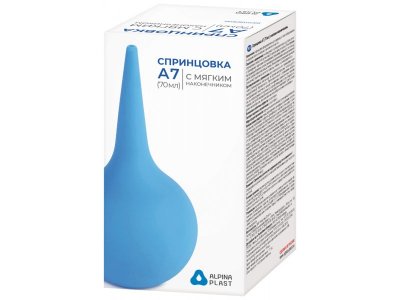 Спринцовка Альпина Пласт А №7 с мягким наконечником, 70 мл 1-00261435_1