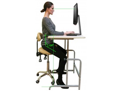 Стул-седло Smartstool со спинкой S03B 1-00277351_3