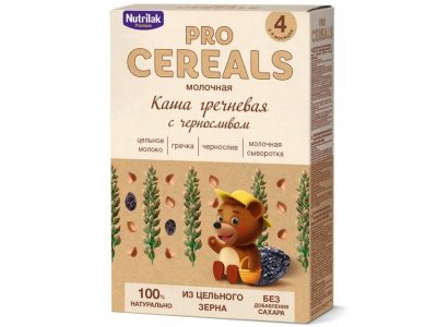 Каша Nutrilak Premium Procereals молочная гречневая с черносливом, 200 г 1-00279583_1