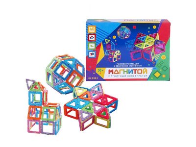 Конструктор магнитный Магнитой Звезда, 40 деталей 1-00279648_1