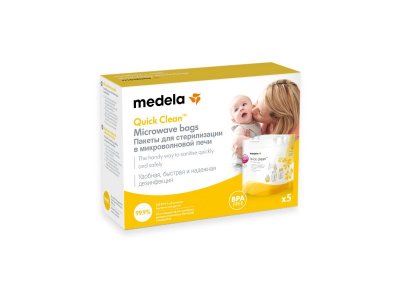 Пакеты Medela Quick Clean для стерилизации в микроволновой печи 5 шт. 1-00114601_3