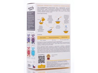 Каша Goattiny кукурузно-рисовая с бананом на козьем молоке, 200 г 1-00280059_2