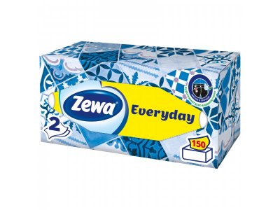 Салфетки Бумажные Косметические Zewa Everyday, 2 слоя, 150 шт 1-00279878_3
