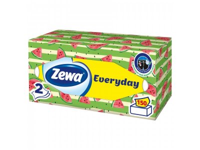 Салфетки Бумажные Косметические Zewa Everyday, 2 слоя, 150 шт 1-00279878_4