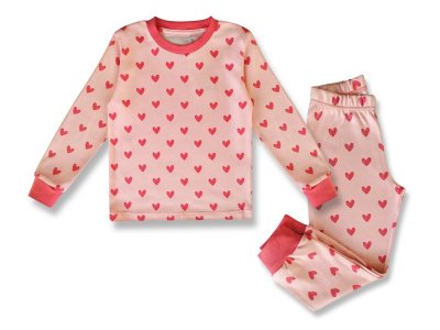 Пижама Palloncino Акварельные сердечки 1-00256106_1